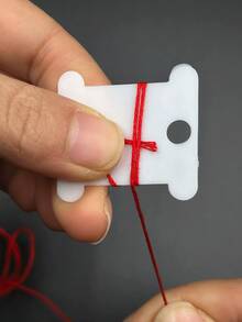 50个白色塑料线轴，十字绣绣线收纳器，DIY缝纫绣线线轴，塑料线轴，硬质线轴 - 繞線板 - 查看 5