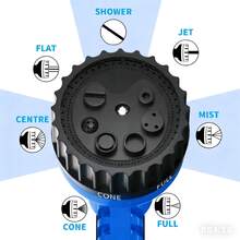 Royalswill 75/100/150/200FT Retractable Garden Hose With Seven Spray Patterns Suitable For Pets, Hose Pipe, Cars, Gardens, And Patios - BLUE - View 5