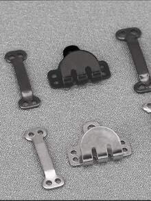 50件套缝纫钩眼扣套装，3种款式裙子钩眼扣配件包，金色扣件，适用于裙子、胸罩、裤子、连衣裙、缝纫、DIY工艺品铆钉套装 - 暗扣盒裝 - 查看 6