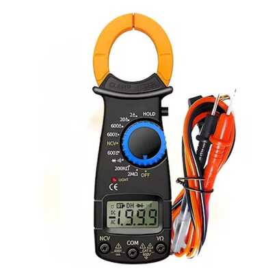 Alicate amperímetro LCD 3 1/2 dígitos MD-Y400/MT87 Tensão - Corrente - Resistência Alicate Amperímetro Voltímetro Digital Com Bateria