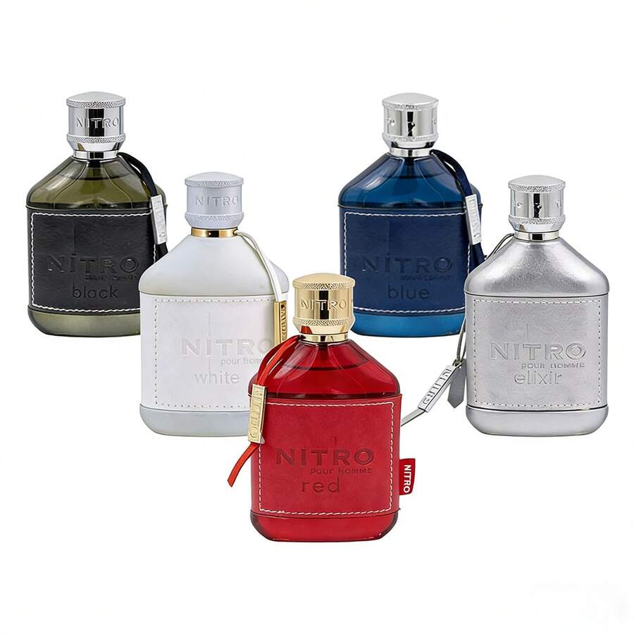 Dumon.T Nitro Collection For Men Perfume - Black/White/Red/Blue/Elixir, 3.4oz/100ml EDP,Suitable For Business Meeting & Family Gatherings,Birthday Gifts,Party Gifts,Valentine's Gifts,Wedding Gifts - 木質香調 - 查看 1