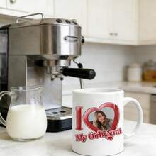 كوب مخصص بصورة حب للزوجين مع نص إنجليزي "أحب فتاتي"، كوب مخصص بصورة شخصية، هدية فريدة للأزواج، للمرأة وعيد الحب، مناسب للأزواج - متعدد الألوان - مشاهدة 8