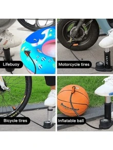 Mini Bomba De Pedal Alta Presión 160 Psi Portátil Practico - A - Ver 7