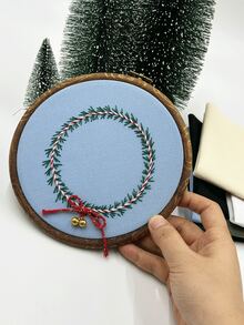 6pcs/Set High Density Embroidery Base Cloth, Cool Tone Colors, 11.81*11.81 Inch Pre-Cut Fabric Blocks, White/Beige/Black/Navy/Green/Sky Blue, Suitable For DIY Embroidery, Decorative Patches, Handmade Dolls And Small Craft Projects - 30*30cm High-density Fabric - View 7