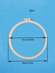 5件套刺绣工具套装，采用竹纹塑料材质，角度可调节，适用于十字绣花环、圆形十字绣绷、刺绣工艺缝纫等。 - 仿竹繡繃圓形 - 查看 13