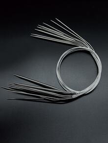 9件套环形针套装，毛衣编织针套装，总长80厘米，不锈钢环形针 - 2.0-6.0毫米，钩针，缝纫工具，适用于毛线工艺和DIY项目 - 環形不銹鋼環形針 - 查看 2