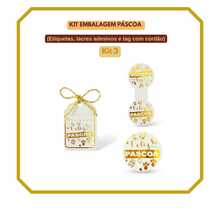 Kit Embalagem Páscoa Etiquetas Lacre Adesivo E Tags 50 Unid - KIT 03 - Visão 1
