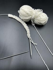 9件套环形针套装，毛衣编织针套装，总长80厘米，不锈钢环形针 - 2.0-6.0毫米，钩针，缝纫工具，适用于毛线工艺和DIY项目 - 環形不銹鋼環形針 - 查看 1