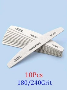 100支装180/240目专业指甲锉，斑马纹双面可水洗粗锉，适用于卸除亚克力指甲和延长指甲，美甲护理套装，适合美甲沙龙和家庭使用。 - 彩色 - 查看 15