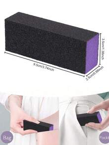 20pcs Nail Buffer Block, Medium/Fine Grit 100/180 Finishing Buffers For Acrylic Nails Gel Polish Nails, 3 Way Professional Pedicure Manicure Buffer Kits - Multicolor - View 7