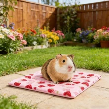 Guinea & Hamster Hideout, Small Pet Tunnel &Tube, Soft Fleece Small Animal Tunnel Tube & Mat & Corner Hideout Cage Accessories For Guinea, Rabbit, Ferret, Chinchilla, Hedgehogs. - View 16
