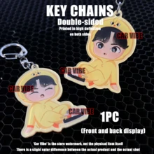 亚克力钥匙扣，KPOP SKZOO/SKZ卡通风格图案（双面不同款式），KPOP粉丝周边，汽车钥匙链挂件，钥匙扣，包包挂件，STAY立牌，STAY粉丝专属礼物 - SKZO雙面不同圖 - 查看 11