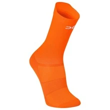 Adult Polyamide Running Socks With 3D Cuff, Breathable, Thermal Comfort, High Performance - Naranja fluorescente - Ver 1