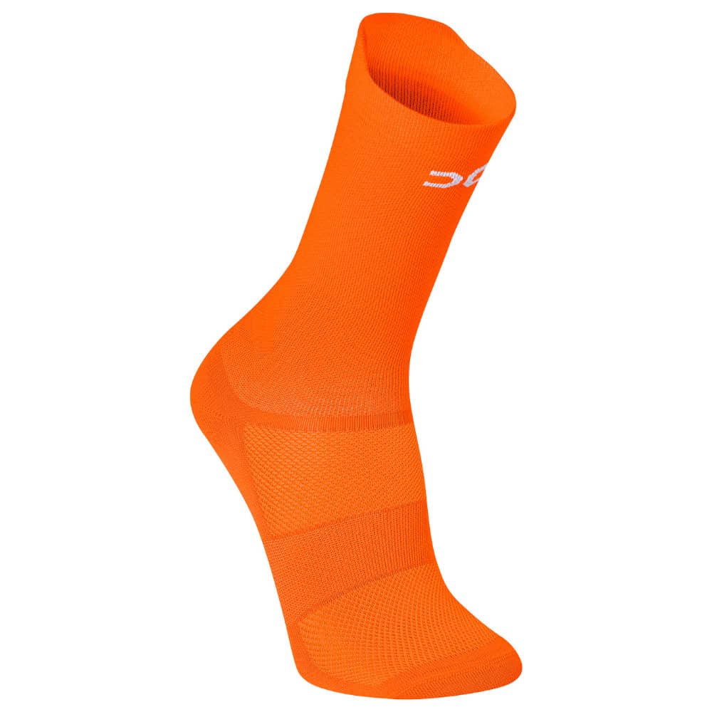 Adult Polyamide Running Socks With 3D Cuff, Breathable, Thermal Comfort, High Performance - Naranja fluorescente - Ver 1