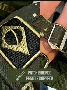 Brazil Flag Camouflage Tactical Military Army Men's Patriot Cap Black Beige Navy Blue Cotton - 偽裝 - 查看 6