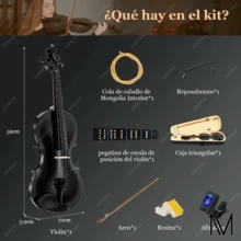Stringed Musical Instruments - Black - View 3