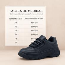 Women's Platform Sneakers Buffalo Chunky Style For Street And Casual Looks Elegant Casual Lace-Up Party Office - 黑色 - 查看 8