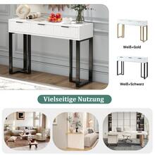 Sofa & Console Tables - White - View 5