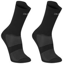 Adult Polyamide Running Socks With 3D Cuff, Breathable, Thermal Comfort, High Performance, Spinning, Cycling - 2 đôi màu đen - Xem 1