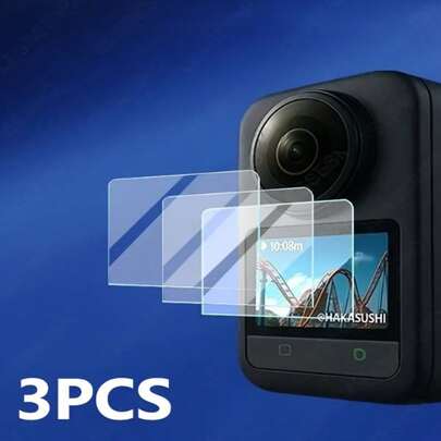 3pcs Osmo360 High Definition Curved Tempered Glass Screen Protector, 9H Hardness, Scratch-Resistant