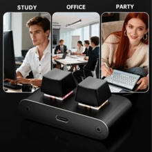 YAIUZGOO Bàn phím cơ mini lập trình được, bàn phím tự lắp ráp với đèn RGB, thao tác một phím, phím bấm acrylic, phím tắt và phím điều khiển đa phương tiện có đèn nền, phím tắt tùy chỉnh, giao diện USB Type-C. Thiết kế bàn phím có thể tháo rời, phù hợp cho chơi game, văn phòng, âm nhạc, điều khiển công nghiệp và các trường hợp khác. - Xem 6