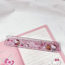 SANRIO (授權) &Melody 尺,學生創意量尺,卡通夢幻沙紋彩繪尺,適用於情人節、繪畫、書寫、婚禮、旅行配件、生日禮物,以及返校季必備文具 - 卡通 - 查看 2