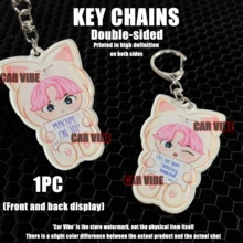 亚克力钥匙扣，KPOP SKZOO/SKZ卡通风格图案（双面不同款式），KPOP粉丝周边，汽车钥匙链挂件，钥匙扣，包包挂件，STAY立牌，STAY粉丝专属礼物 - SKZO雙面不同圖 - 查看 12