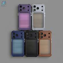 Phone Case: Matte Phone Case For IPhone 17/17 Air/17 Pro/17 Pro Max/16/15/14/13 Plus/Pro/Pro Max, Shock-Absorbing Protective Cover With Reinforced Corner Design, Full Camera Lens Protection, Frosted Translucent Minimalist Phone Case - Màu xanh lam - Xem 3