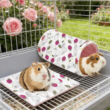 Hamster And Guinea Pig Tunnel, Small Pet Tunnel And Pipe, Soft Wool Small Animal Tunnel Tube And Mat As Well As Corner Hideout Cage Accessories, Suitable For Guinea Pigs, Rabbits, Ferrets, Chinchillas, Hedgehogs, Etc. - View 15