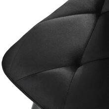 Dining Table And Chair Set (117x68 Cm Dining Table With 4 Chairs), Rectangular Dining Table, Modern Kitchen Table And Chair Set, Black Velvet Twill Dining Chair, Black Table Legs - Black - View 6