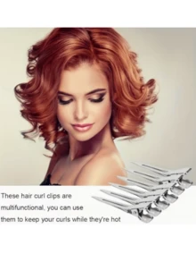 5.5厘米 24个装 蓬松发根夹 美发沙龙专业金属发夹 发卡夹 DIY工具 美发配件，美发造型工具 - 彩色 - 查看 4