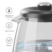 SOKANY 09034 1.8L Electric Kettle, 1800W Fast Boiling, 360° Rotatable Base, Auto Shut-Off, Simple Operation, Metal Rim, Ergonomic Handle, Easy Cleaning, Suitable For Tea And Coffee - UK Plug(220-240V) - View 7