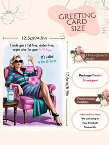 1 Funny Birthday Card For Boy | "Funny Gin & Tonic Birthday Card" , Ideal For Birthdays Or Any Occasion - Multicolor - View 3