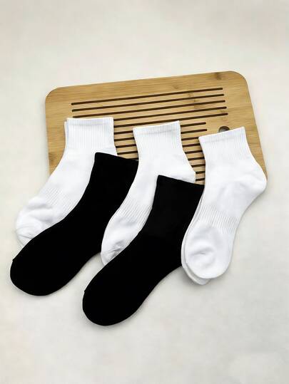 10 Pairs Women Casual Calf Socks - Cute Cotton Crew Socks - Soft Above Ankle Sock Gifts