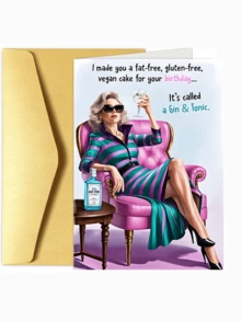 1 Funny Birthday Card For Boy | "Funny Gin & Tonic Birthday Card" , Ideal For Birthdays Or Any Occasion - Multicolor - View 8