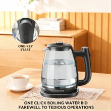SOKANY 09034 1.8L Electric Kettle, 1800W Fast Boiling, 360° Rotatable Base, Auto Shut-Off, Simple Operation, Metal Rim, Ergonomic Handle, Easy Cleaning, Suitable For Tea And Coffee - EU E Type Plug(220-240V) - View 5