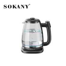 SOKANY 09034 1.8L Electric Kettle, 1800W Fast Boiling, 360° Rotatable Base, Auto Shut-Off, Simple Operation, Metal Rim, Ergonomic Handle, Easy Cleaning, Suitable For Tea And Coffee - EU E Type Plug(220-240V) - View 11