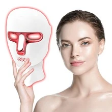 7-Color LED Beauty Mask For Women, USB Rechargeable With Touch S  Creen, Portable Multi-Functional, Ideal Valentine's Day Gift For Girlfriend & Female Friends - Facial Skincare Tool - Mặt nạ cổ 01 - Xem 4