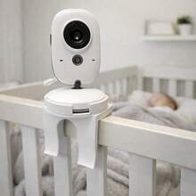 Suporte Câmera Babá Eletrônica Universal Para Berço - Branco - Visão 3