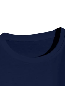 Men T-Shirts - 藏蓝色 - 查看 5