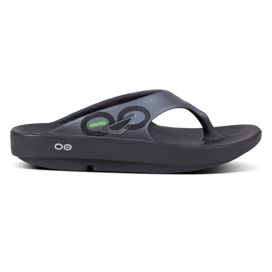 OOFOS OOriginal Sport Unisex Recovery Sandals, Black/Graphite - 黑色/石墨色 - 查看 1