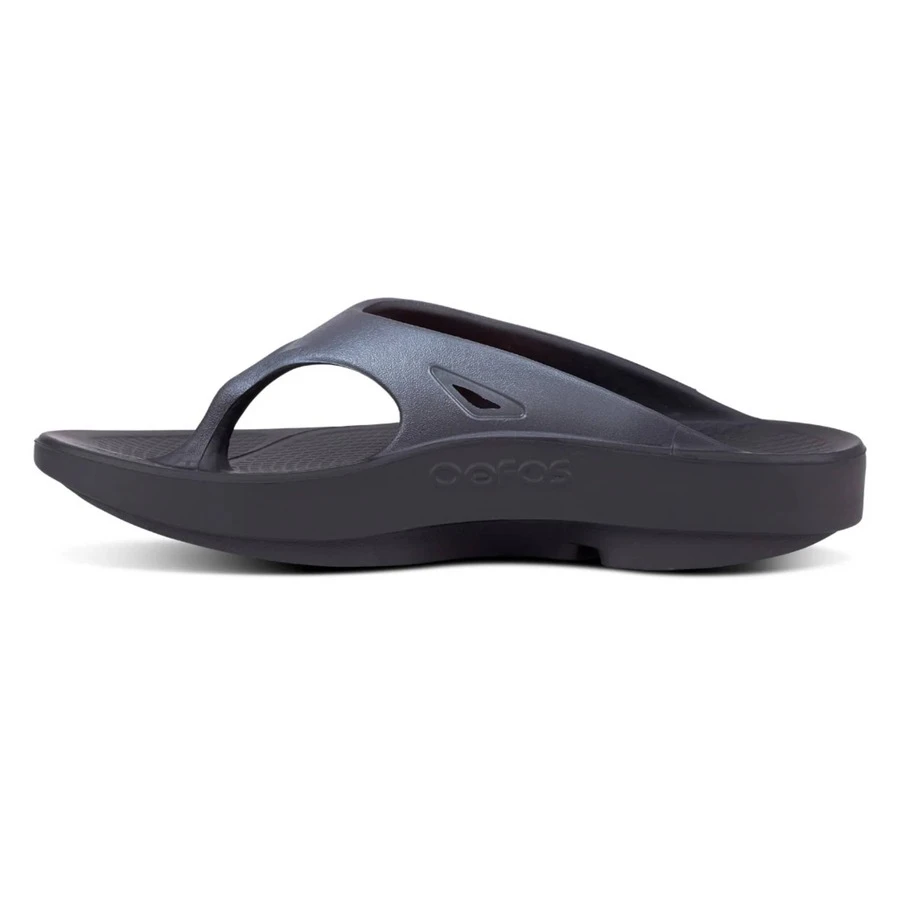 Sandalias de recuperación unisex OOFOS OOriginal Sport, Negro/Grafito - Negro/Grafito - Ver 1