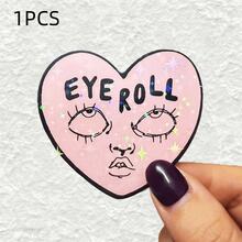 翻白眼猫贴纸，可爱趣味防水猫贴纸，防水乙烯基贴纸 - 耐用哑光表面，自粘式保险杠贴纸，适用于汽车、窗户、笔记本电脑、卡车、瓶子 - 多用途耐用设计，汽车贴纸，剪贴簿用品 - 乙烯基 - 查看 14