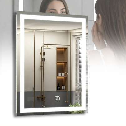Found Espejo Luz Led Touch Pared Tocador Baño Vestidor 3 Tonos CTT