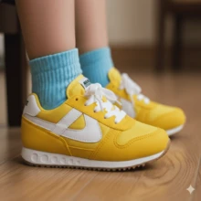 tenis Casuales choclo Niños Niñas unisex uso facil rojo lona de Moda con Agujeros Transpirables 17-21mx PANAM Zapatos de Lona Bajos para Niños rosa amarillo casual - Amarillo - Ver 1
