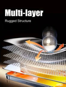 [1 High-Definition Tempered Glass Screen Protector + 1 Transparent Drop-Proof Case] ​​This Bundle Is Compatible With // Phones - Clear - View 8