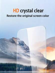 [1 High-Definition Tempered Glass Screen Protector + 1 Transparent Drop-Proof Case] ​​This Bundle Is Compatible With // Phones - Clear - View 4