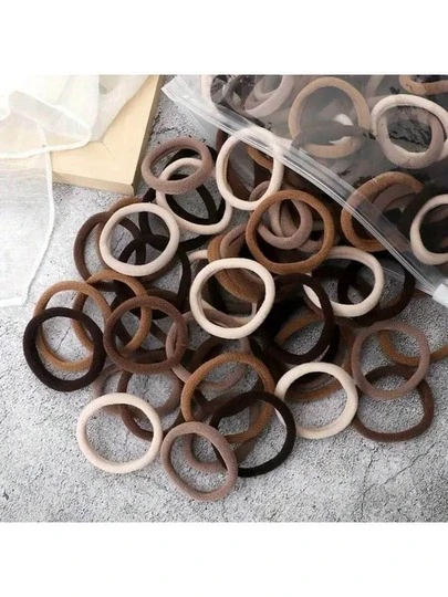 10/20/30/100pcs 4cm/1.58inch Seamless Hair Ties, High Elasticity Hair Accessories