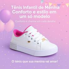 Girls' School-Style Sneakers - Comfort And Style In Every Detail, Designed For Your Daughter, Sizes 25 To 36 - BUY NOW! - 白色粉紅色 - 查看 1