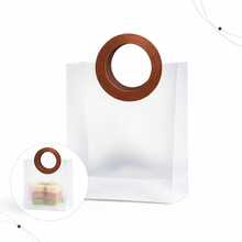 5 Transparent Bags With Faux Leather Handles - Gift, Event, Party - 包包 - 查看 1